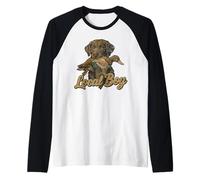 Dog Duck Hunting Outdoor Local Southern Boy Ducks Hunter Raglan Baseball Tee