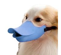Dog Duck Mouth Cover,Anti Bite Pet Muzzle with Adjustable Strap | Duckbill Silicone Mouth Cover to Prevent Barking, Biting, and Chewing