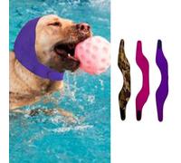 Dog Ear Covers for Bath 3Pcs Upgrade Anti-Slip Swim Cap Plugs Shower Caps Rain Hat for Bathing Rainy Days Swimming - Ear Protectors for Small Medium Large Dogs Puppies Cats (Medium,Purple Pink Camo)