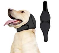 Dog Ear Defenders, Adjustable Waterproof Pet Dog Ear Protectors, Windproof and Noise Protection Comfort EarMuffs for Dogs, Suitable for Beauty Treatments Bathing Swimming Rain and Fireworks, Gray, M