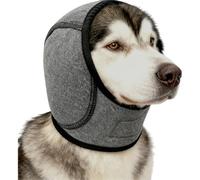 Dog Ear Defenders,Waterproof and Comfortable Dog Snood Ear Protectors,Comfortable Quiet,Shower Cap Pet Supplies,for dogs with a head circumference of 35-48 cm,for Bath Grooming Thunder Fireworks (M)
