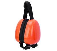 Dog Ear Muff for Hearing Protection Comfortable Adjustable Fit for Dogs Loud Noises Calm Environment ABS Material (Orange)