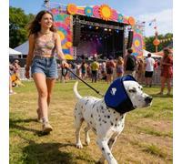 Dog Ear Muffs for Noise - Muff Protection for Dog,Adjustable Puppy Ear Coverage - for Noise Cancelling Stress Relief Thunder Concert Sleeping Swimming Travel