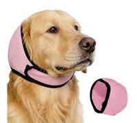 Dog Ear Muffs for Swimming, Waterproof Noise Cancelling Head Cover, Anxiety Relief Ear Protector for Fireworks Thunder, Adjustable Calming Headwrap for Dogs (Lightpink, M)