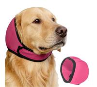 Dog Ear Muffs for Swimming, Waterproof Noise Cancelling Head Cover, Anxiety Relief Ear Protector for Fireworks Thunder, Adjustable Calming Headwrap for Dogs (Hotpink, XL)