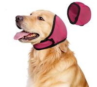 Dog Ear Muffs &No Flap Ear Wraps for Dogs for Swimming, Bath & Noise Anxiety Relief - Waterproof Ear Covers for Aural Hematoma Prevention, Quick-Dry Calming Hoodie for Grooming, Fireworks, Vet Visits