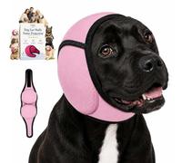 Dog Ear Muffs Noise Protection, 2026 Adjustable Soft Dog Fireworks Ear Muffs for Thunder Grooming Bathing Travel, Small Medium Large Dogs (pink, S)