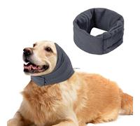 Dog Ear Protectors, Spaniel Ear Protectors, Dog Snood Ear Protector For Cocker Spaniel Grass Seed, For Small Medium Large Dogs Puppies Cats Grooming,Bathing,Swimming (Grey, L)