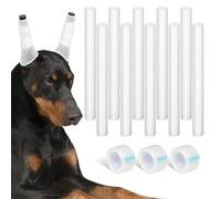Dog Ear Support Tape for German Shepherd Puppies, White Foam | Reusable Adhesive Rolls, Soft Sponge Support Set, Travel Use, Daily Checks, Doberman Owners and Breeders