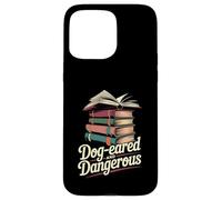 Dog-eared And Dangerous Funny Book Lover Reading Case for iPhone 15 Pro Max