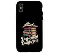 Dog-eared And Dangerous Funny Book Lover Reading Case for iPhone X/XS