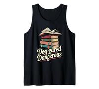 Dog-Eared and Dangerous Funny Book Lover Reading Tank Top