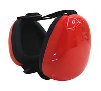 Dog Earmuffs, 29 dB Dog Hearing Protection with Adjustable Fit, 3.7 x 3.5 in / 9.5 x 9 cm Ear Protection for Loud Noise, Comfortable Dog Ear Muffs for Loud Events, Red
