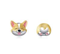 Dog Earrings Sterling Silver Corgi Puppy Stud Earrings Pet Jewellery Gifts for Women Mum