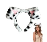 Dog Ears Headband with Spots, Adjustable Pet Costume Accessories for Halloween Party, Cosplay & Dress-Up (Adults)