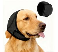 Dog Ears Protectors,Adjustable Dog Ear Muffs Noise Protection,Noise-Muffling Ear Cover for Grooming,Bathing,Swimming,Adjustable Calming Noise-Reducing Happy Hoodie for Dogs(S)