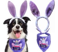 Dog Easter Ears and Bunny Dog Bandana