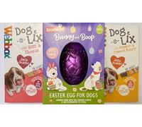 Dog Easter Egg with Dog-e-lix Treats (Chicken & Peanut Butter/Ham & Cheese)