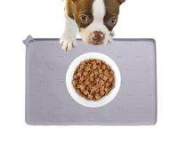 Dog Eating Mat, Kitten Food Pad, 23.6 X 15.7 Inch Silicone Non-Slip Foldable Fast Drying Anti-Spill Pet Feeding Pad for Dogs Cats Indoor Floor Kitchen