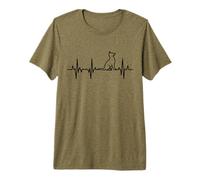 Dog ECG Heartline Whelp Premium T-Shirt