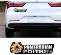 Dog Edition Car Badges Laser Cutting Car Vehicle Emblem,3D Car Badge Automotive Decals Stickers Funy Animal Decor Car Accessories Gifts for Car Truck Rv Boat Exterior Decoration (Pomeranian)