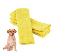 Dog Elbow Protector - 4PCS Knitted Socks, Leg Warmer Wraps | Dog Legs Wrap Protectors, Anti-Slip Pet Leg Support Elbow Pad, Injury Prevention Elbow Support Wrap, Pet Elbow Protective Sleeve