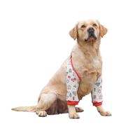 Dog Elbow Protector for Injuries, Breathable Dog Leg Support, Full Leg Coverage for Joint Protection, Cartoon Pattern L
