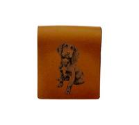 Dog Engraved Genuine Leather Magnetic Bookmark, Working Cocker Spaniel Sitting