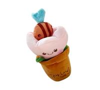 Dog Enrichment Toys, Multifunctional Puppy Foraging Doll and Cat Puzzle Toy, 9.84x5.91 inches Adorable Cute Funny Stuffed Plant Treat Hiding Game for Puppies and Kittens
