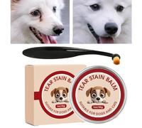 Dog Eye Cleaner Balm 40g - Puppy Tear Stain Remover With Brush, Wipes Help Prevent Allergies Symptoms, Gentle Pet Eye Cleaning Care For Daily Care Grooming Salon Vet Clinic Home Travel
