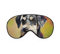Dog Eye Mask, Side Sleeping Mask Light Blindfold Sleeping Mask Nose Pad and Elastic Band for Children Women and Men