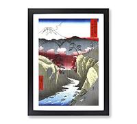 Dog Eye Pass By Utagawa Hiroshige Asian Japanese Framed Print | A3 Black Framed Wall Art | Ready to Hang | Asian Animal Picture | Living Room Bedroom Lounge Office
