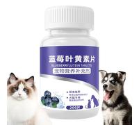 Dog Eye Supplements - Blueberry Lutein Chews For Cats And Dogs | Tear Stain Remover | Pet Eye Health Support Tablets For Mucus Reduction Dry Eyes Care | 200 Count Nutritional Wellness Treats