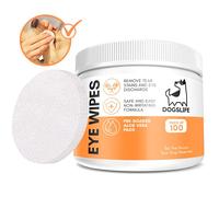 Dog Eye Wipes | Safe & Easy Cleaning Eye Wipes For Dogs | Remove Tear Stains, Dog Eye Crust & Eye Discharge | Pack Of 100 | Soothing Aloe Vera Formula!