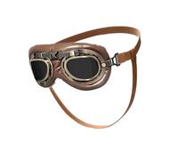 Dog Eyeglasses Retro Design Leather Padding Windproof Goggles For Outdoor Event Protect Retro Pet Eyewear