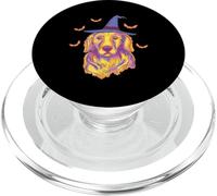 Dog Face Golden Retriever Labrador Halloween Funny Pet Lover PopSockets PopGrip for MagSafe
