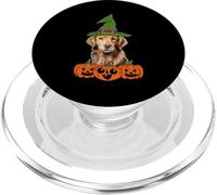 Dog Face Golden Retriever Labrador Halloween Funny Pet Lover PopSockets PopGrip for MagSafe