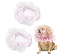 Dog Face Mesh Net,2Pcs Breathable Mesh Pet Head Cover,Quick Release Anti Eating Dog Muzzle Head Cover for Outdoor Walking Training，Pink：S