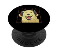 Dog Face Pet Lover Golden Retriever Labrador Halloween PopSockets Adhesive PopGrip