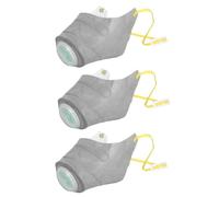 Dog Face - Three Piece Set, Non-Woven Fabric Cover, Breathable Filter Muzzle with Dustproof Design | Adjustable Pet for Walking and Running, A