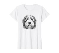 Dog Face Tibet Terrier Value Graphic T-Shirt, Women, White, M