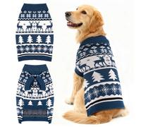 Dog Fair Isle Sweater (X-Large, Blue)