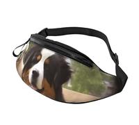 dog family Fanny Pack for Men Women, Waterproof Sports Waist Bag Fashion Belt Bag Crossbody Bags Hip Bum Bag with Adjustable Strap Large Sling Bag Purse for Travel Hiking