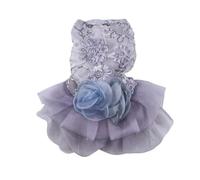 Dog Fancy Dress Puppy Skirt Dog Princess Dresses for Small Dog Cat Girls Birthday Party Fancy Costume Female Dog Clothes Pet Apparel (Blue, M)