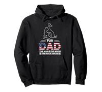 Dog Fathers Day Fur Dad The Man The Myth The Snack Dealer Pullover Hoodie