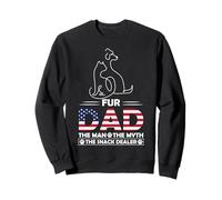 Dog Fathers Day Fur Dad The Man The Myth The Snack Dealer Sweatshirt