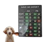 Dog Fed Sign Wooden Cute Pattern Adorable
