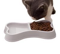 Dog Feeder and Water Bowl Set - Double Bowl with Widened Base | Dog Bowls - Suitable for Crate, Travel Basket, Puppy, Kitten, Indoor, Outdoor and on the Go