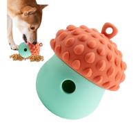 Dog Feeder, Treat Dispenser for Dogs, Boredom Buster Snack Dispensing Toy for Dogs, Boredom Buster Acorn Shaped Toy Ball, Pet Training Silicone Lick Food Ball for Dog
