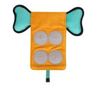 Dog Feeder, Treat Puzzle, Sound Slow Dispenser Toy, Interactive Training Enrichment Game, Smart Pet Toy for Puppy Medium Large Boredom Relief Teething Focus Engagement, 9.06x7.76x1.18 Inches